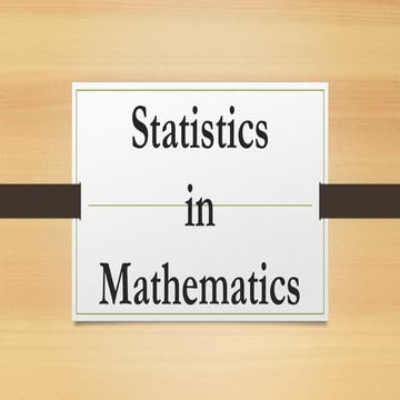 Statistics