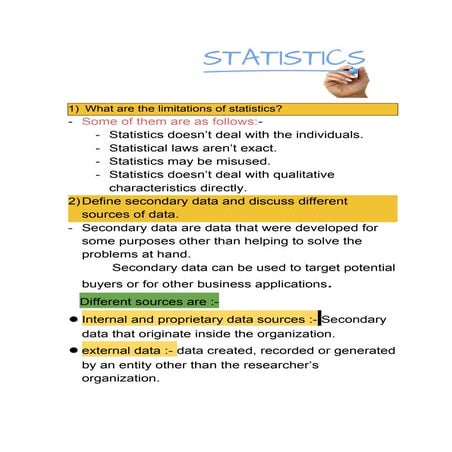 Statistics 