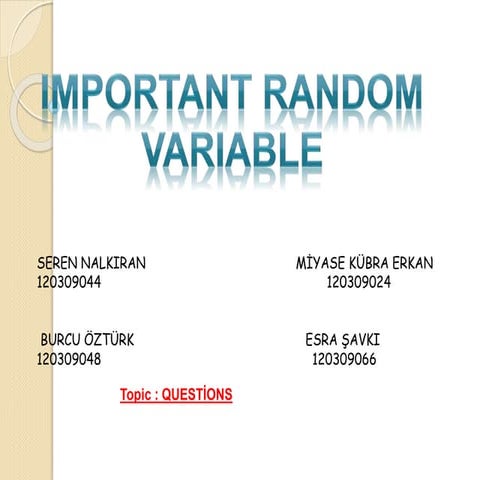Statistics Homework | PPTX
