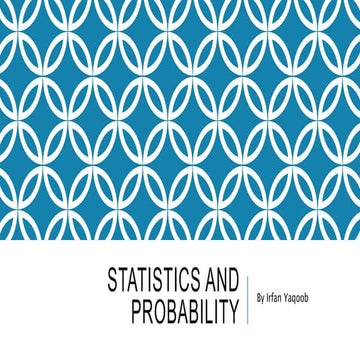 Statistics and probability 1