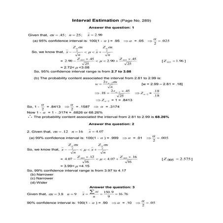 Statistics assignment 8