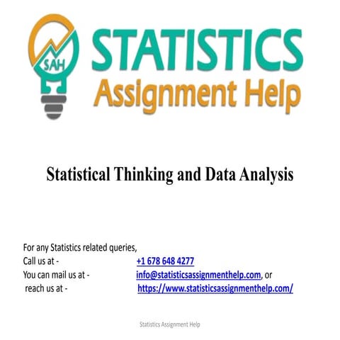Data Analysis Assignment Help | PPT