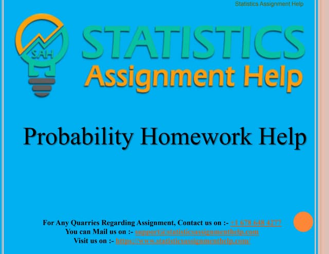 Statistics And Probability Homework Help Probability Homework Help | PPT