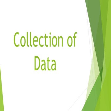Statistics collection of data
