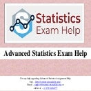 Advanced Statistics Exam Help