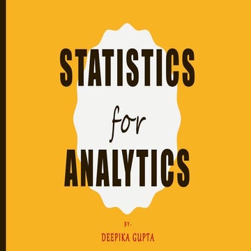 Statistics for analytics