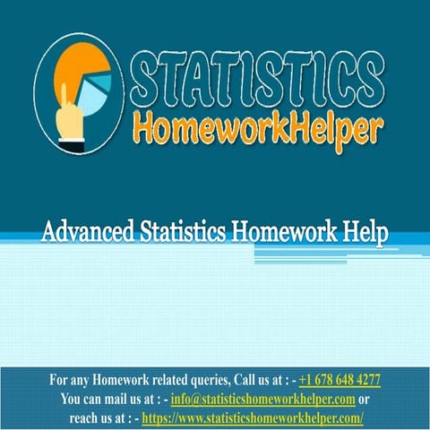 Advanced Statistics Homework Help