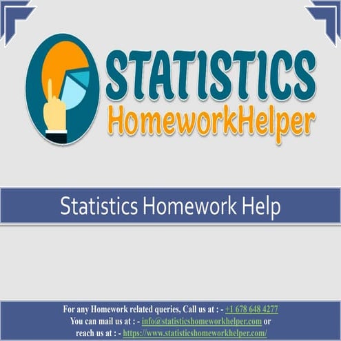 Statistics Homework Help