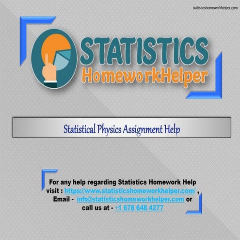 statistical physics assignment help