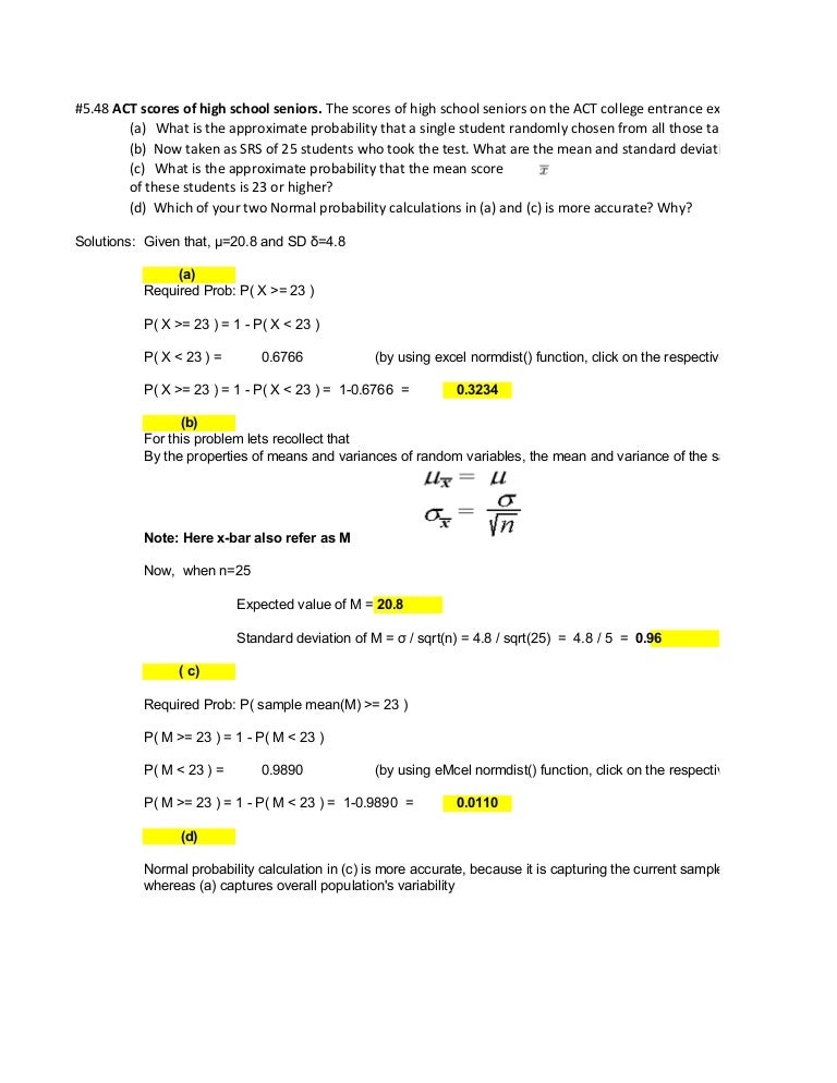 homework mathematical statistics