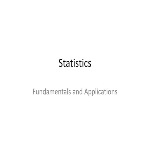 Statisticsintro