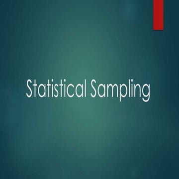 Characteristics of a Good Sample | PPTX