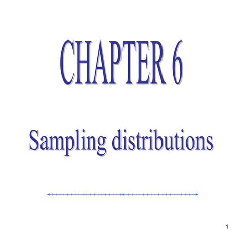 Statistics lecture 7 (ch6)
