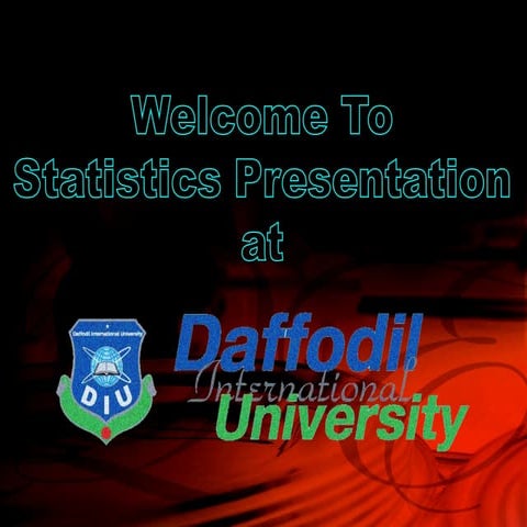 Statistics presentation