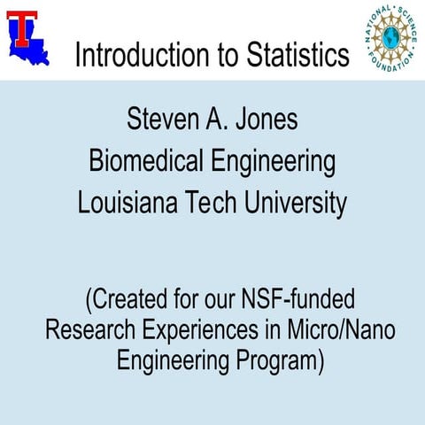 Introduction to Statistical Methods | PPTX