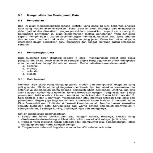 Statistik perwakilan data (word)-hantar