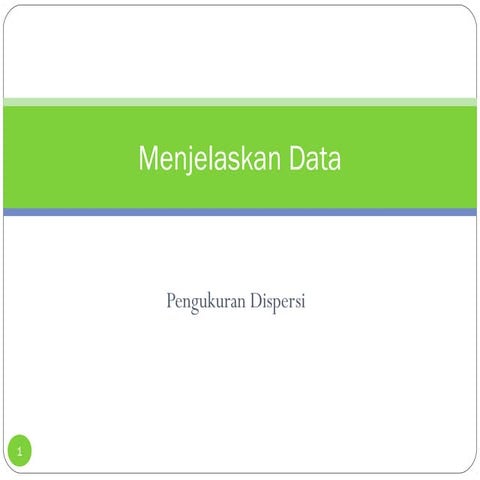 Statistik 1 3 dispersi