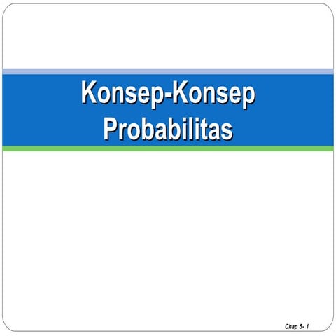 Statistik 1 4 probabilitas