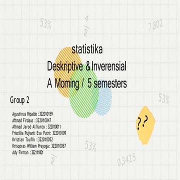 PPT Statistik Pendidikan | PPTX