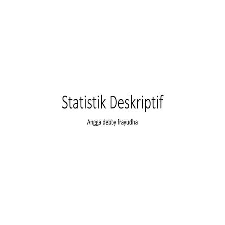 Statistika deskriptif