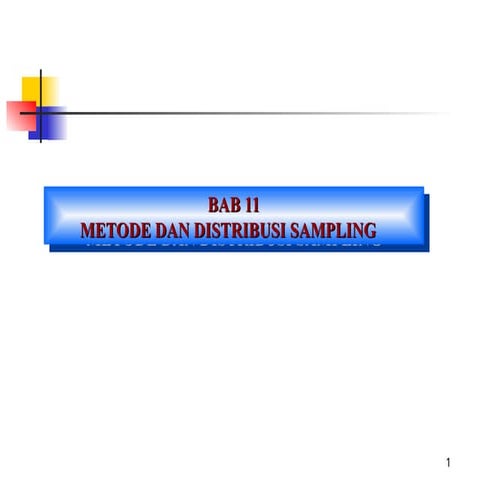 Metode dan Distribusi Sampling | PPTX