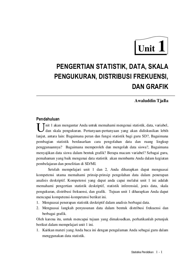 Statistika Pendidikan Uni