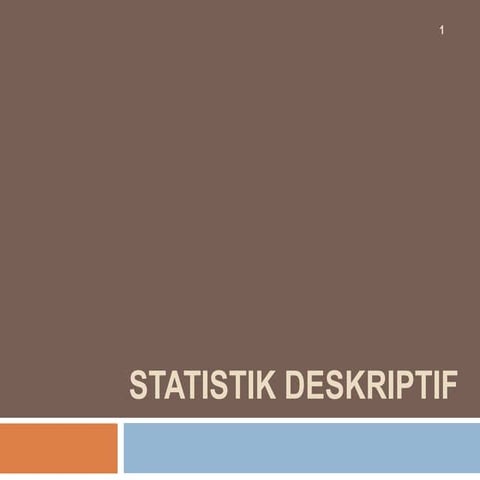 Statistik deskriptif