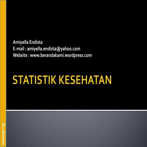 Statistik kesehatan
