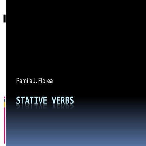 Stative verbs