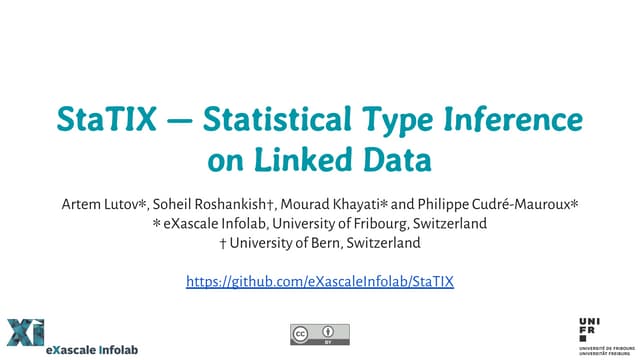 StaTIX - Statistical Type Inference on Linked Data
