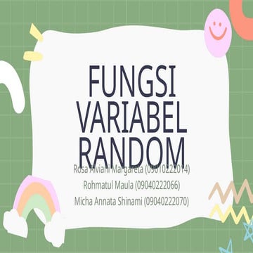 Mata Kuliah Statistika Matematika Kelompok 5