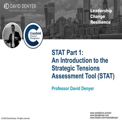 STAT Part 1: An Introduction to the Strategic Tensions Assessment Tool (STAT)