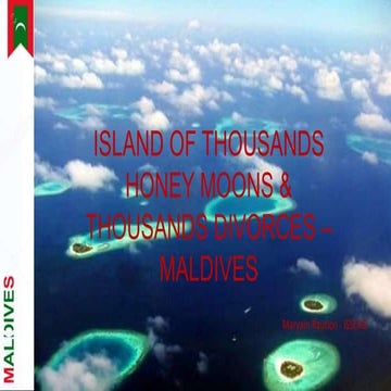 High Divorce rate in Maldives | PPTX