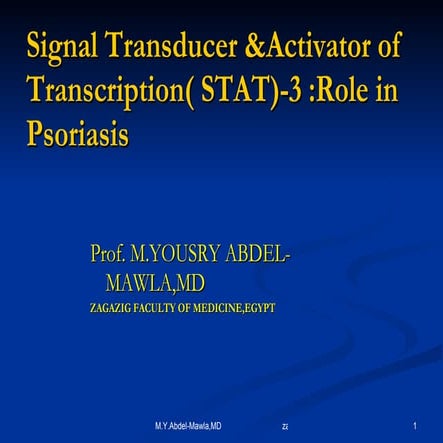 Stat & psoriasis by yousry