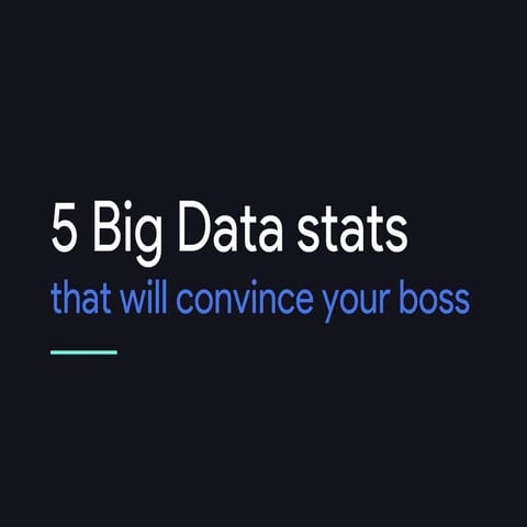 5 Big Data stats that will convince your boss