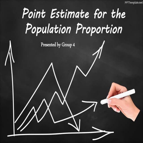 Point estimate for a population proportion p