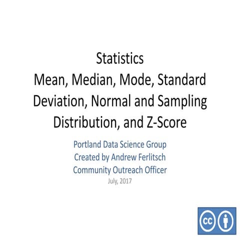 Statistics - Basics