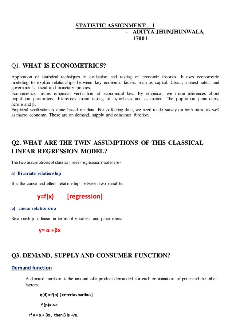Statistics assignment for college students image