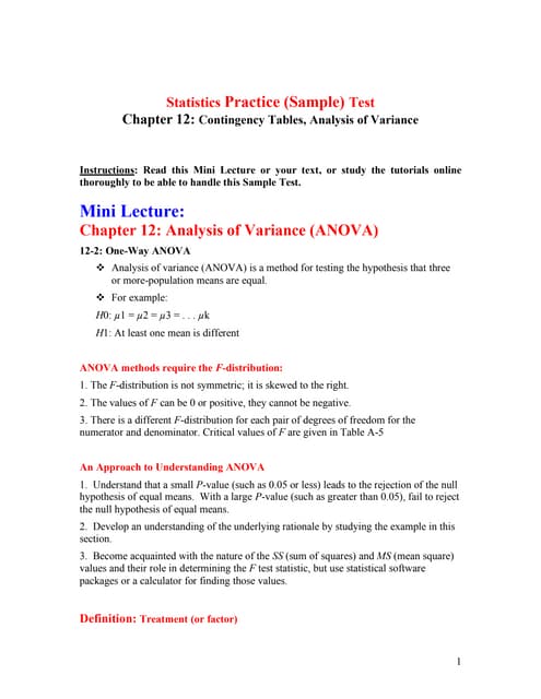 Stat sample test ch 12