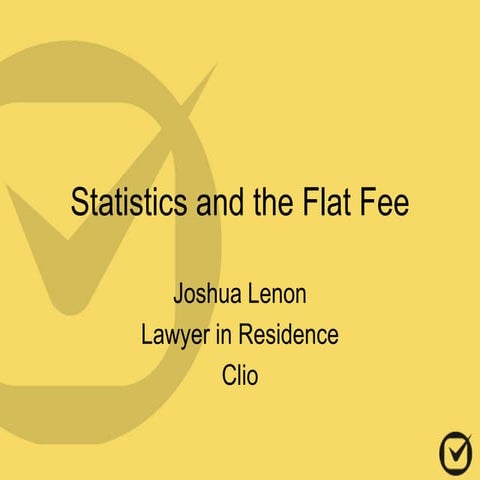 Stats and the Flat Fee - BASF