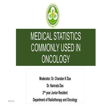 Medical Statistics used in Oncology | PDF