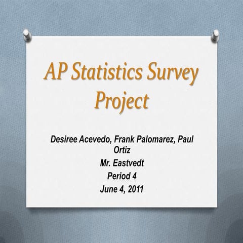 Stats survey project