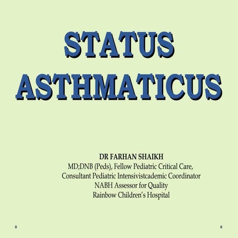 Status asthmaticus