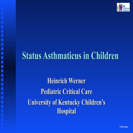 Status Asthmaticus In Children