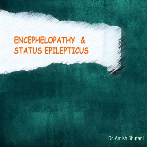 encephalopathy and status epileptics 