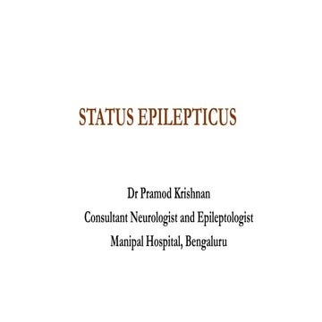 Generalised Convulsive Status Epilepticus