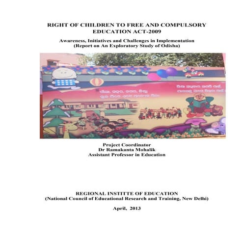 Status of right to education in odisha | PDF