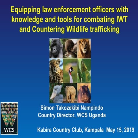 Status of wildlife population & threats to wildlife in uganda by Dr ...