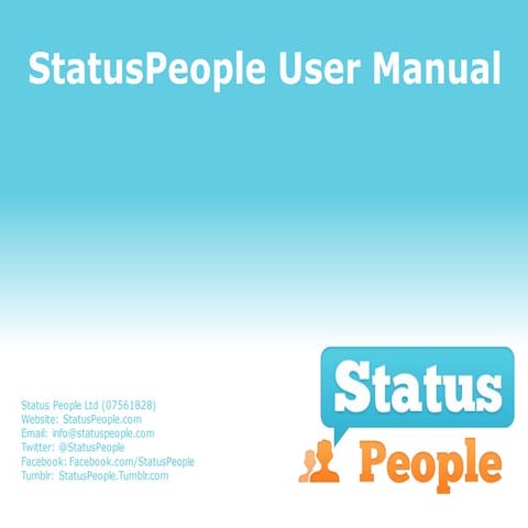 StatusPeople User Guide