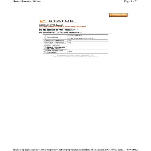 Status spp | PDF